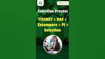 TISSNET 2024 - Selection/Admission Process | #tissnet #tiss #ytshorts