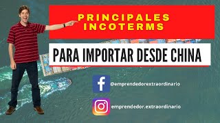 Importar de china | Principales incoterms para importar de china | Como importar de China