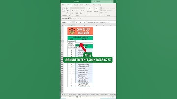 Cách chọn dữ liệu ngẫu nhiên từ bảng có sẵn | Excel Tips & Tricks #shorts