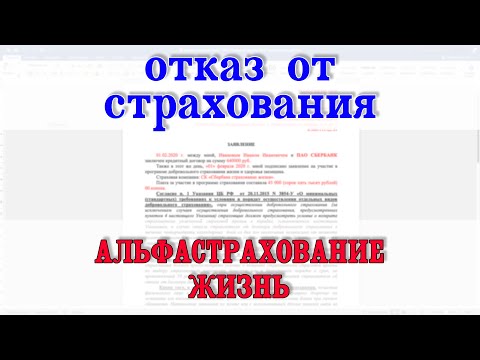 Отказ от страхования Альфастрахование Жизнь