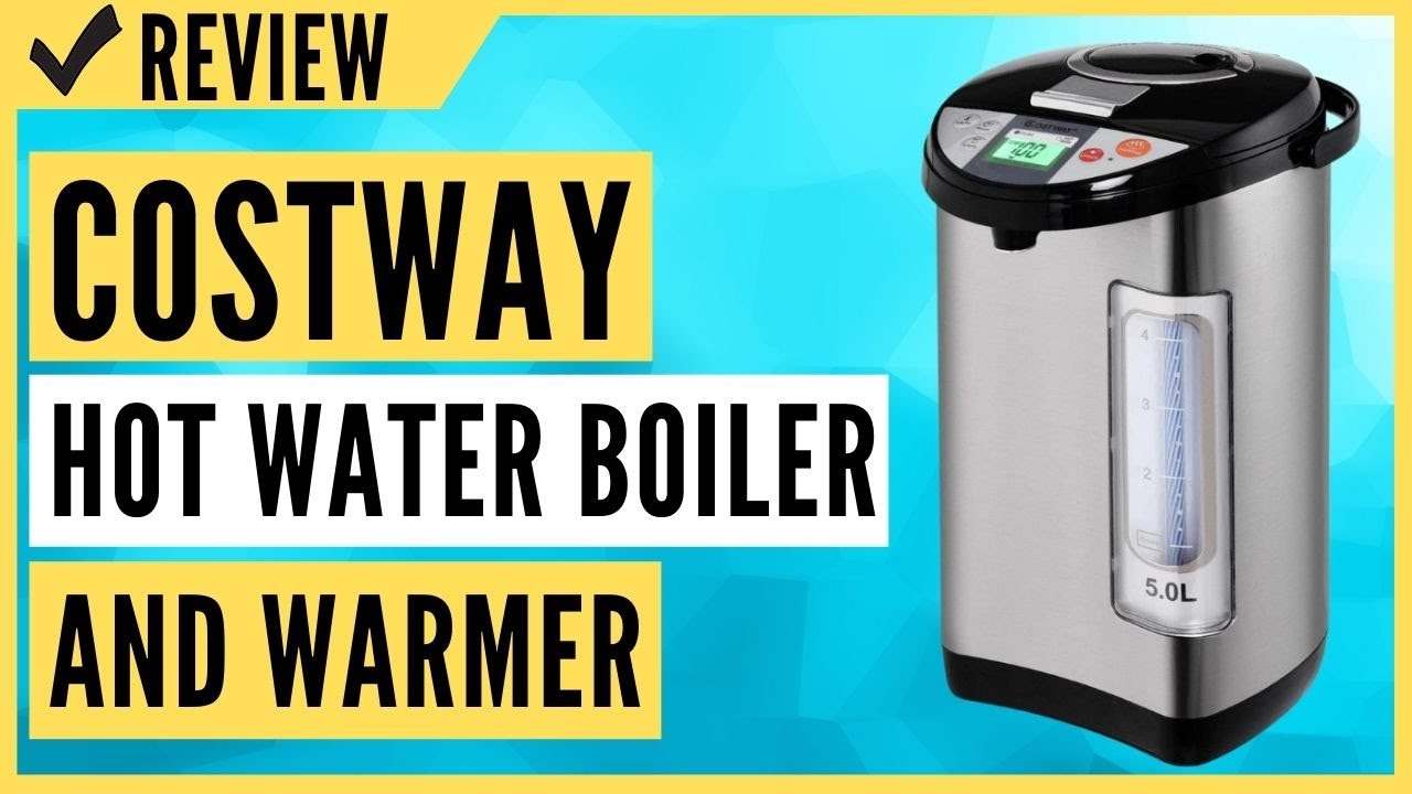 Costway Instant Electric Hot Water Boiler and Warmer, 5-Liter LCD