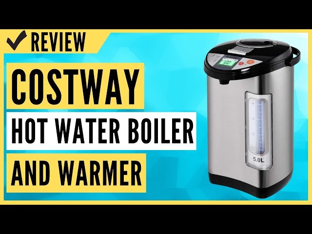 COSTWAY Instant Electric Hot Water Boiler and Warmer, 5-Liter LCD Water Pot  with 5 Stage Temperature Settings, Safety Lock to Prevent Spillage