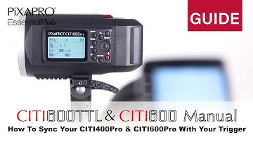 How to Sync Your  CITI600 TTL/Manual Battery Flash with your Trigger