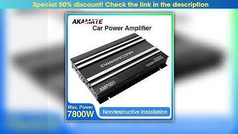 Car Audio High Power Amplifier 4 Channel High Power Aluminum Alloy 12V Stereo Surround Passive Car