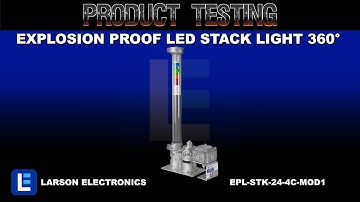 Explosion Proof LED Stack Light - 360° - Red, Amber, Green, Blue - Surface Mount - Flying Leads