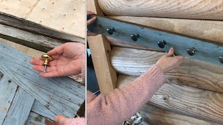 Celebrity making a “rustic” COAT RACK with cabinet knobs Net Worth