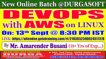 DEVOPS with AWS on LINUX Online Training @ DURGASOFT