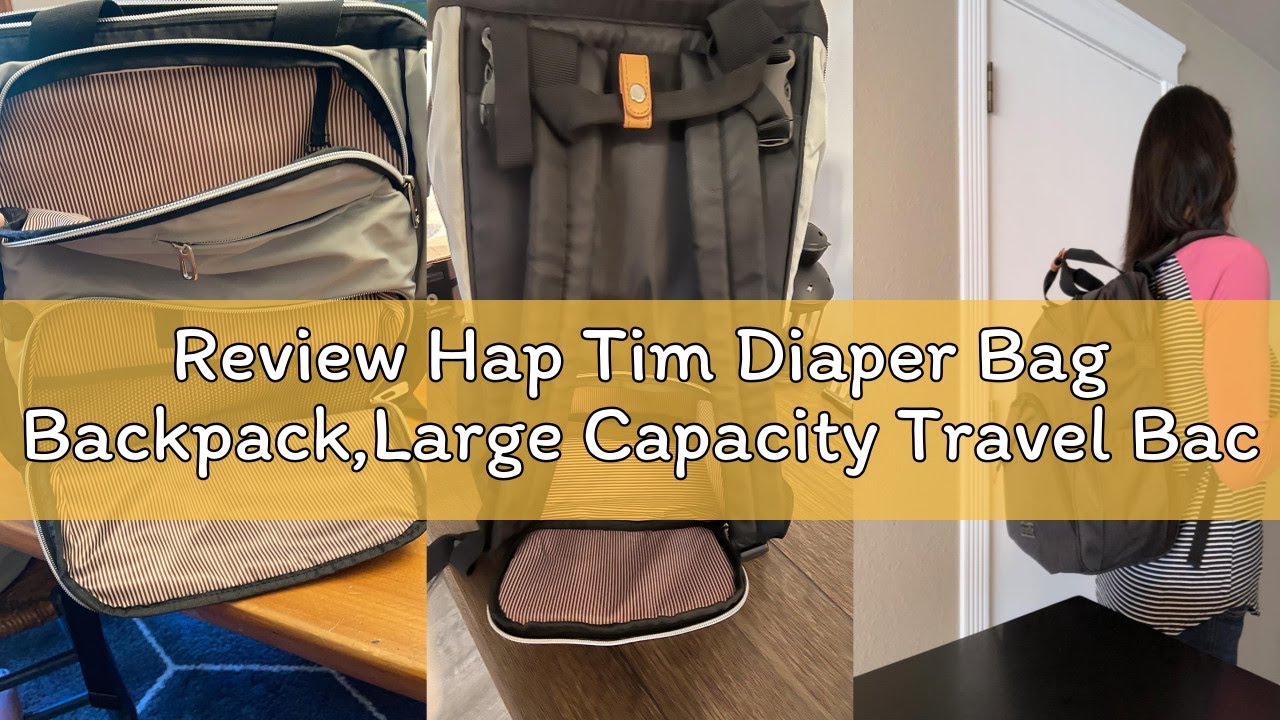 Review Hap Tim Diaper Bag Backpack,Large Capacity Travel Back Pack Maternity Baby Nappy Changing Bag