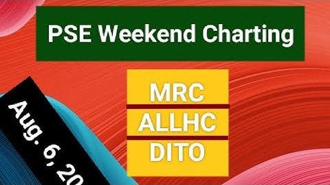 PSE Chart 5: 08062022 $MRC $ALLHC $DITO Paano ako magchart and magdecide.