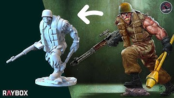 WWII ZOMBIE MODELS - A Miniatures Showcase & Game Overview For Escape From Projekt Riese