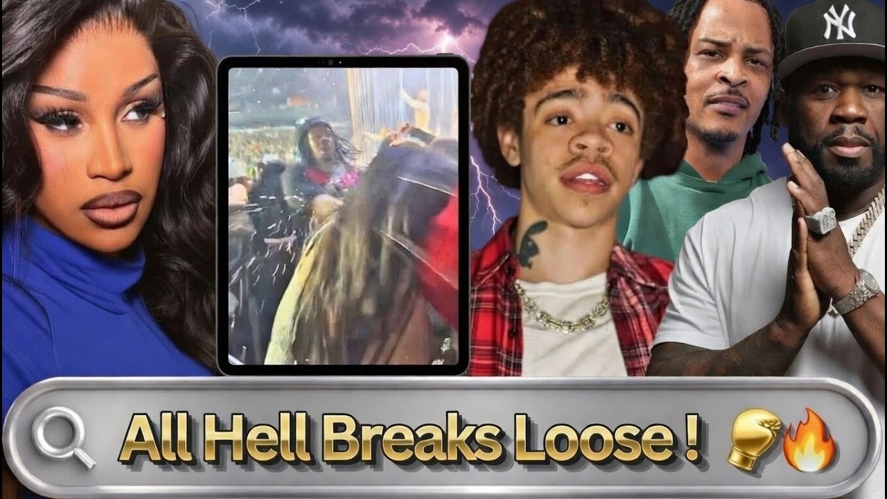 Chaos at Cardi B Concert  King Harris Disses 50 Cent