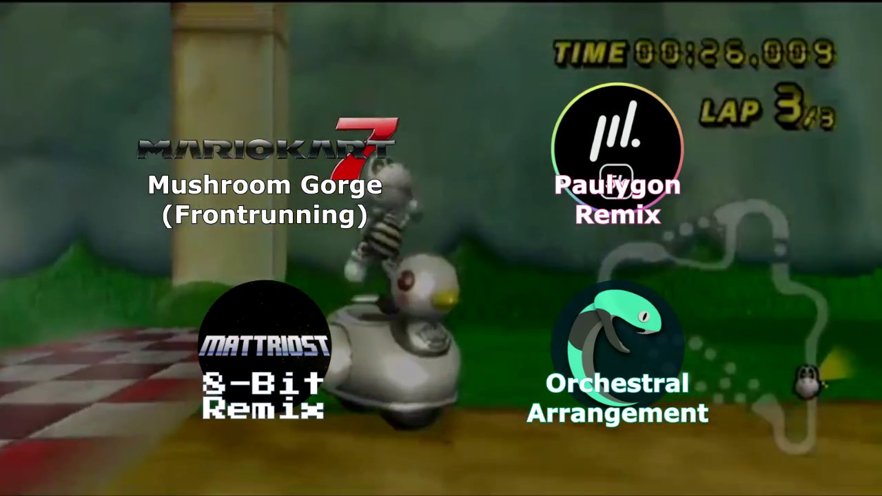MK Wii: Mushroom Gorge (Quad Mashup)