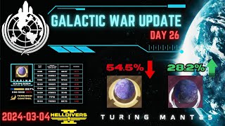 A Costly Defense - Galactic War Update  Day 26(2024/03/04) - Helldivers 2