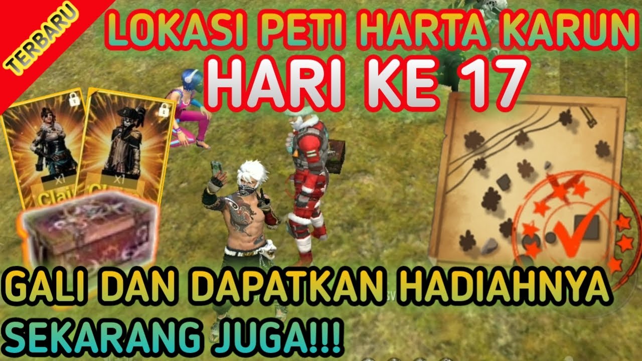 Inilah Lokasi Peti Harta Karun Hari Ke 17 Free Fire Indonesia