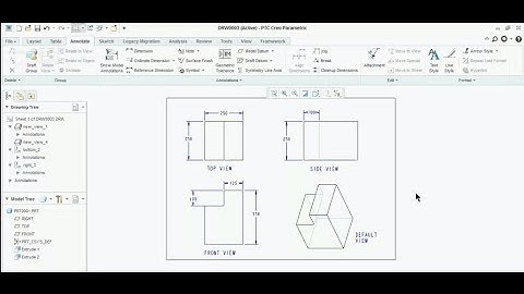 How to Convert Any 3D model into 2D Sketches ??? || Tutorial Video || Creo 3.0