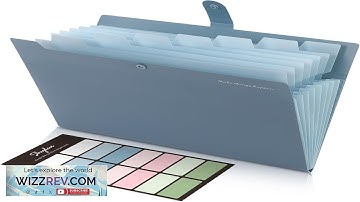 SKYDUE Expanding File Organizer with 8 Pockets Accordion File Folders with Labels Review