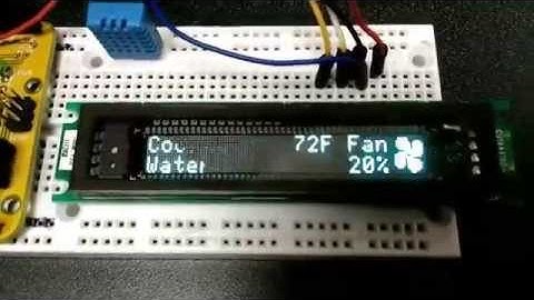 Noritake 144x16 Graphic VFD Animation with Arduino