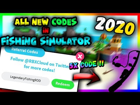 5x Code All New Codes In Fishing Simulator 2020 Roblox Youtube - fishing simulator wiki roblox