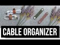 How to make cable organizer with faux leather