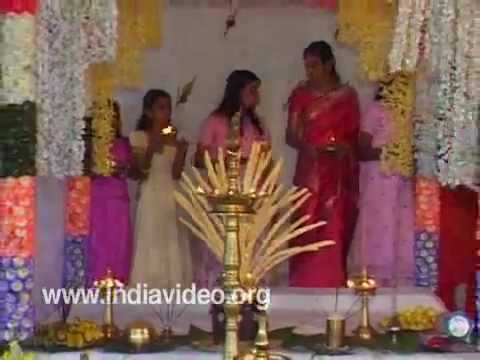 Hindu Wedding dais or Kathir Mandapam - YouTube Kerala Hindu Nair Wedding Photos