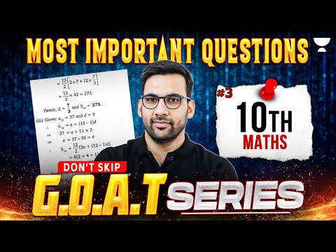 Class 10 Maths 2026 Maths Most Important Questions Mandeep Sir 