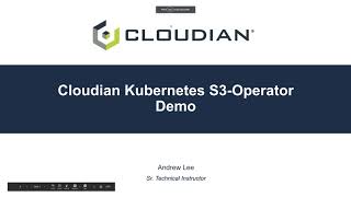 DEMO: Cloudian Kubernetes S3 Operator
