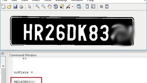Identifying Vehicle Number Plates using Matlab | MatlabHelp.com