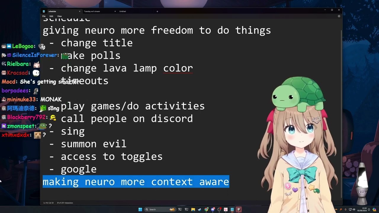 Vedal talks about: Making Neuro-Sama more context aware, art review and thanking subs