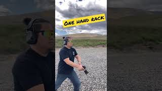 Ninja one handed handgun rack!