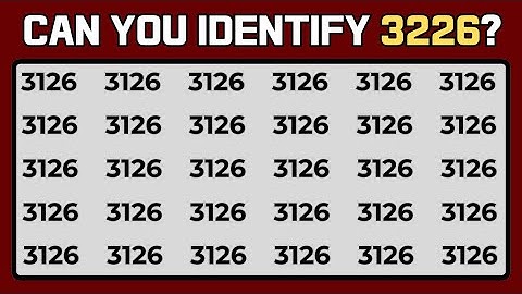 Test Your Observation Skill! Spot The Odd Numbers and Letters