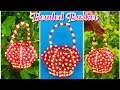 Diy how to make beaded basket  easy basket making with beads  craft homemadecreationsvandanahegde