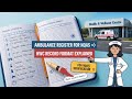 Ambulance Register for NQAS in village health centre #villagehealth #nqas #cho #ambulance #hwcindia