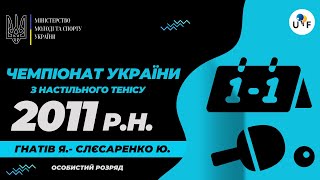 Чу 2011 Гнатів Яна - Слєсаренко Юлія Sashabets