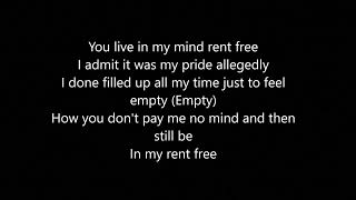 6LACK - Rent Free (Lyrics)