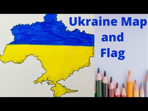 Create Map Ukraine Draw How To How to draw Ukraine map/ Ukraine flag/ Blessed Home - YouTube