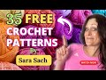 35 FREE CROCHET PATTERNS By Sara Sach 