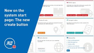 New on the system start page: The new create button screenshot 3