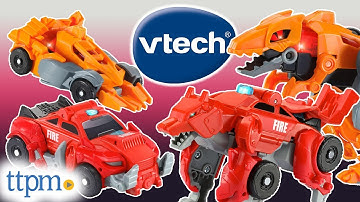 Switch & Go Hatch & Roaaar Egg Velociraptor Racer and Wolf Fire Chief