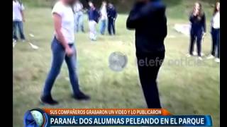 Pelea Violenta Entre Dos Alumnas En Paraná - Telefe Noticias