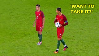 When Cristiano Ronaldo GIVES Penalties to Teammates