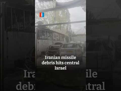 Iranian missile debris hits central Israel