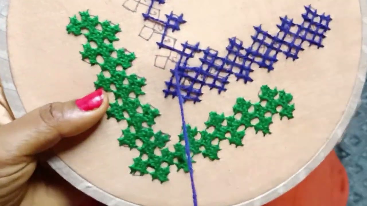 Sindhi tanka/kutch work stich/embroidery designs/gujrati stitch (vid.58)