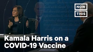 Kamala Harris Discusses COVID-19 Vaccine at VP Debate | NowThis