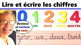 Lire et écrire les chiffres de 0 à 9 en français : Jeu ludique