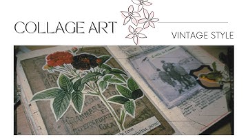 Collage Art Journal - Minimal Focal Point