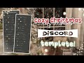 。˚⋆🎄﹕ cozy aesthetic christmas discord server template FREE 、ely. °。˚✿