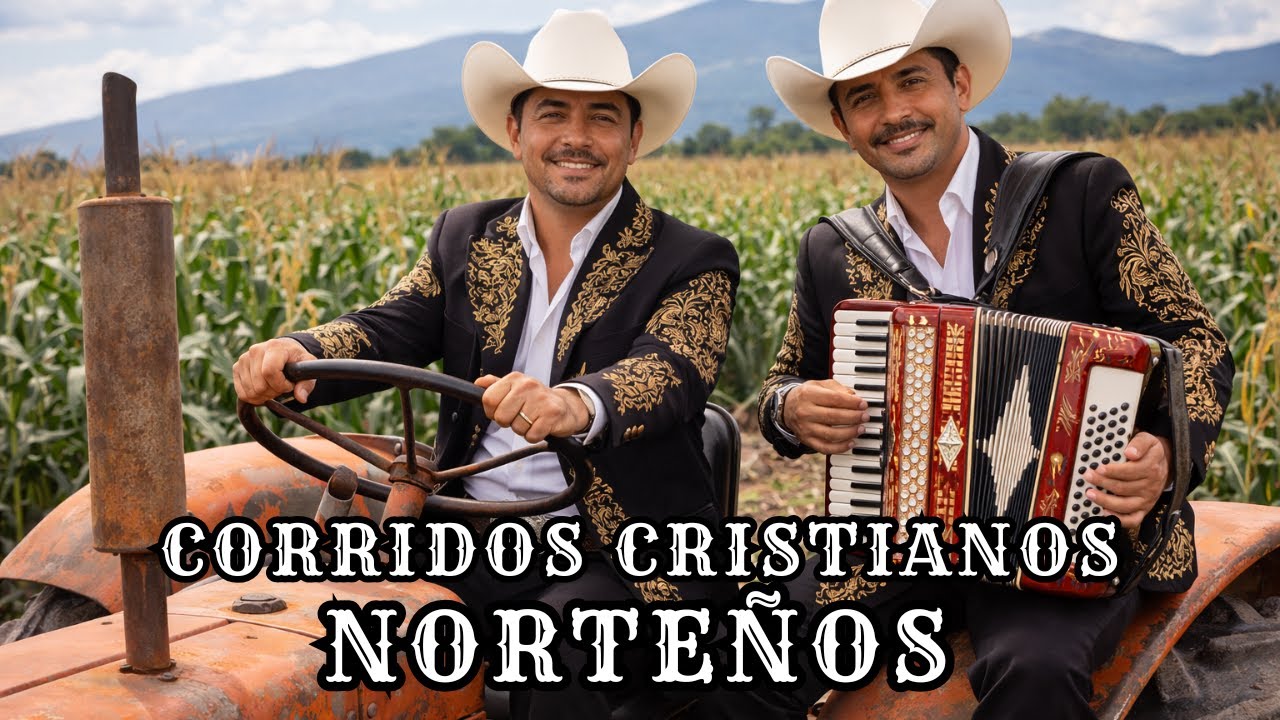 CORRIDOS CRISTIANOS NORTEÑOS,  ACORDEÓN ALABANZA GÓSPEL BÍBLICA EN REGIONAL MEXICANO v3