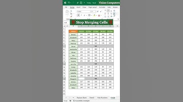 Stop Merging cells in Excel 🚫‼️ Excel tips and tricks #excel #exceltips #exceltricks #spreadsheets