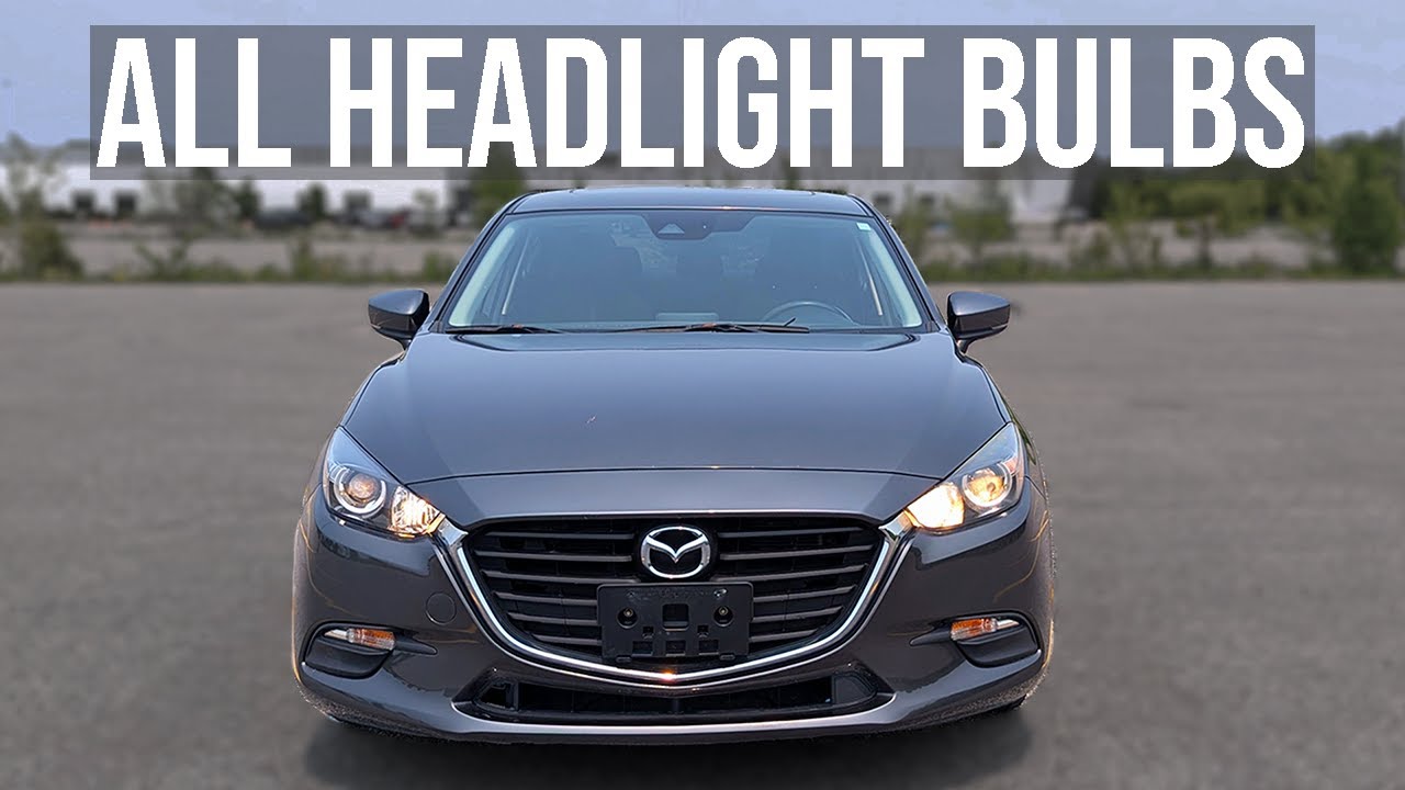 Как заменить лампы в фарах - Mazda 3 (2014-2018)