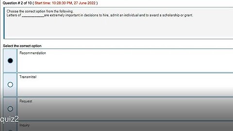 ENG201 - Business and Technical English Writing Quiz 3 2022 Aug 10, 2022 | Study By Noor Khan